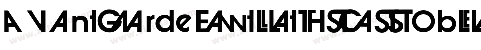 AvantGardeExtLitITCTT Oblique字体转换